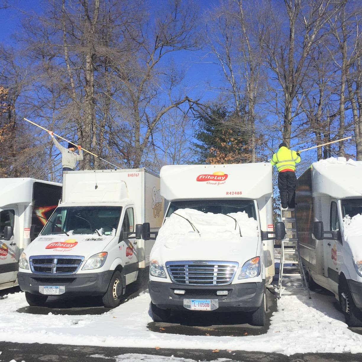 Rooftop Truck Fleet Snow Removal