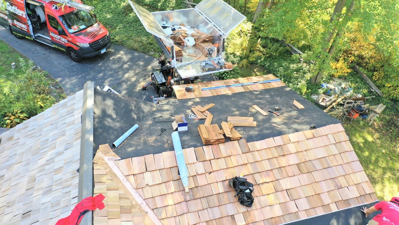 Wood shingle Roofing